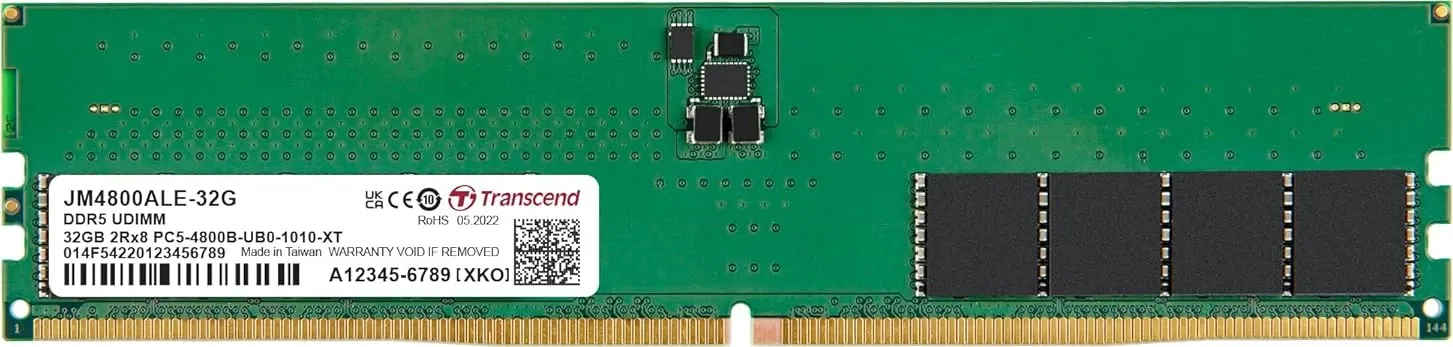 Transcend JM4800ALE-32G 32 GB DDR5-4800 Desktop RAM