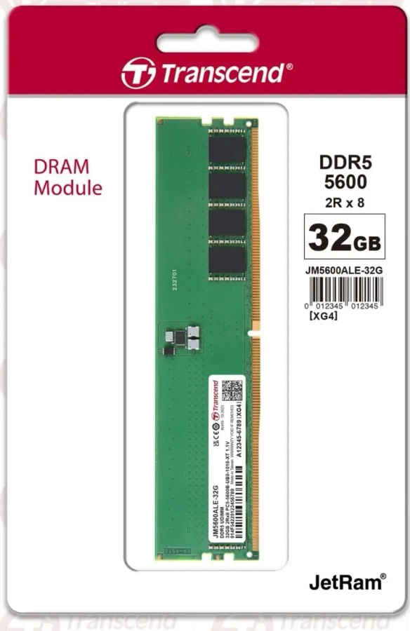 Transcend JM5600ALE-32G 32 GB DDR5-5600 Desktop RAM