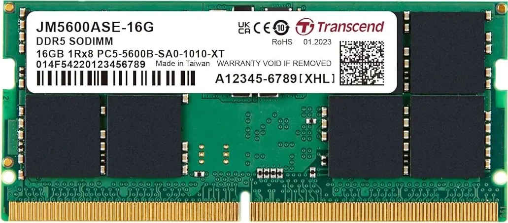 Transcend JM5600ASE-16G 16 GB DDR5-5600 Laptop RAM