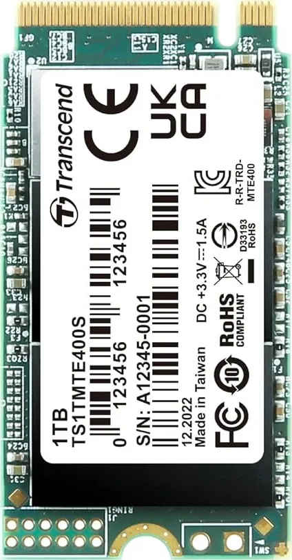 Transcend MTE400S 1TB PCIe Gen 3 Internal Solid State Drive