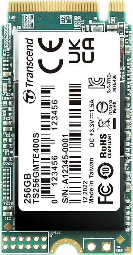 Transcend MTE400S 256GB PCIe Gen 3 Internal Solid State Drive