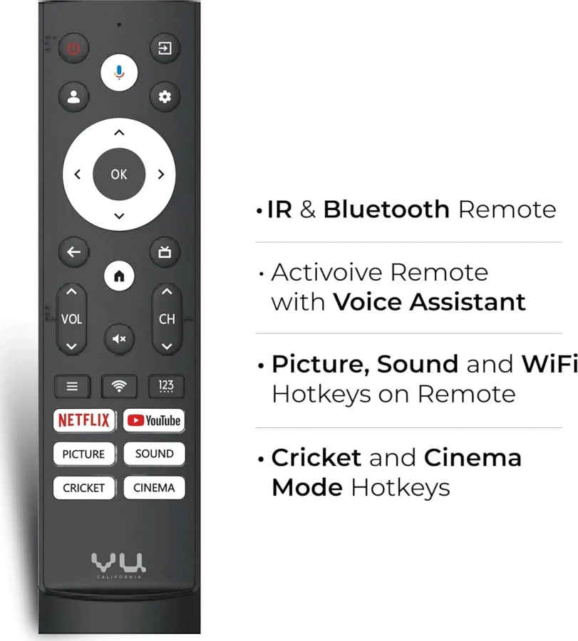 Vu GloQLED Series 55 inch Ultra HD 4K Smart QLED TV (55GLOQLED25)