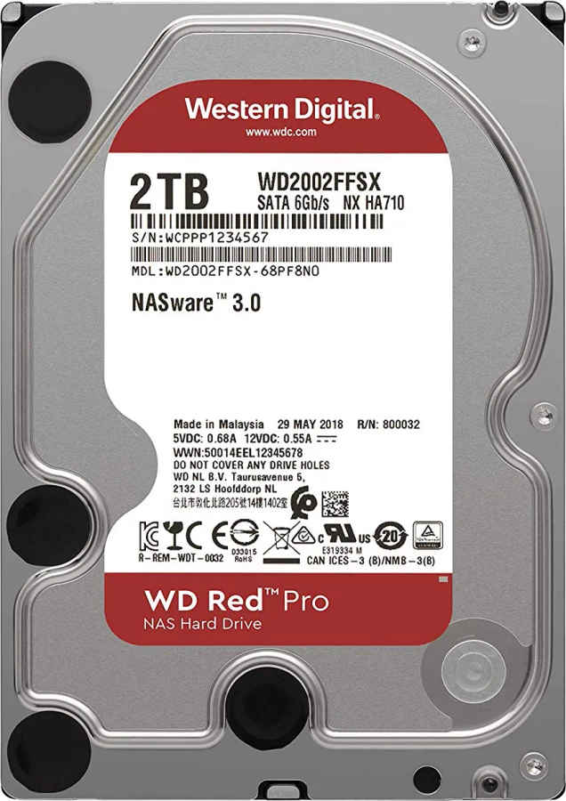 WD Red Pro WD2002FFSX 2TB Internal Hard Drive