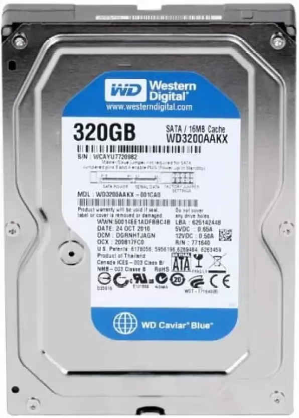 WD SATA WMAV2F642882 320 GB Desktop Internal Hard Disk Drive