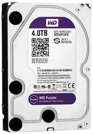 WD WD40PURX 4 TB Internal Hard Drive