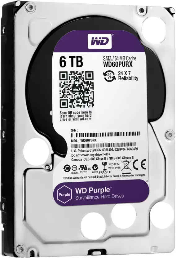 WD WD60PURX 6 TB Desktop Internal Hard Disk Drive