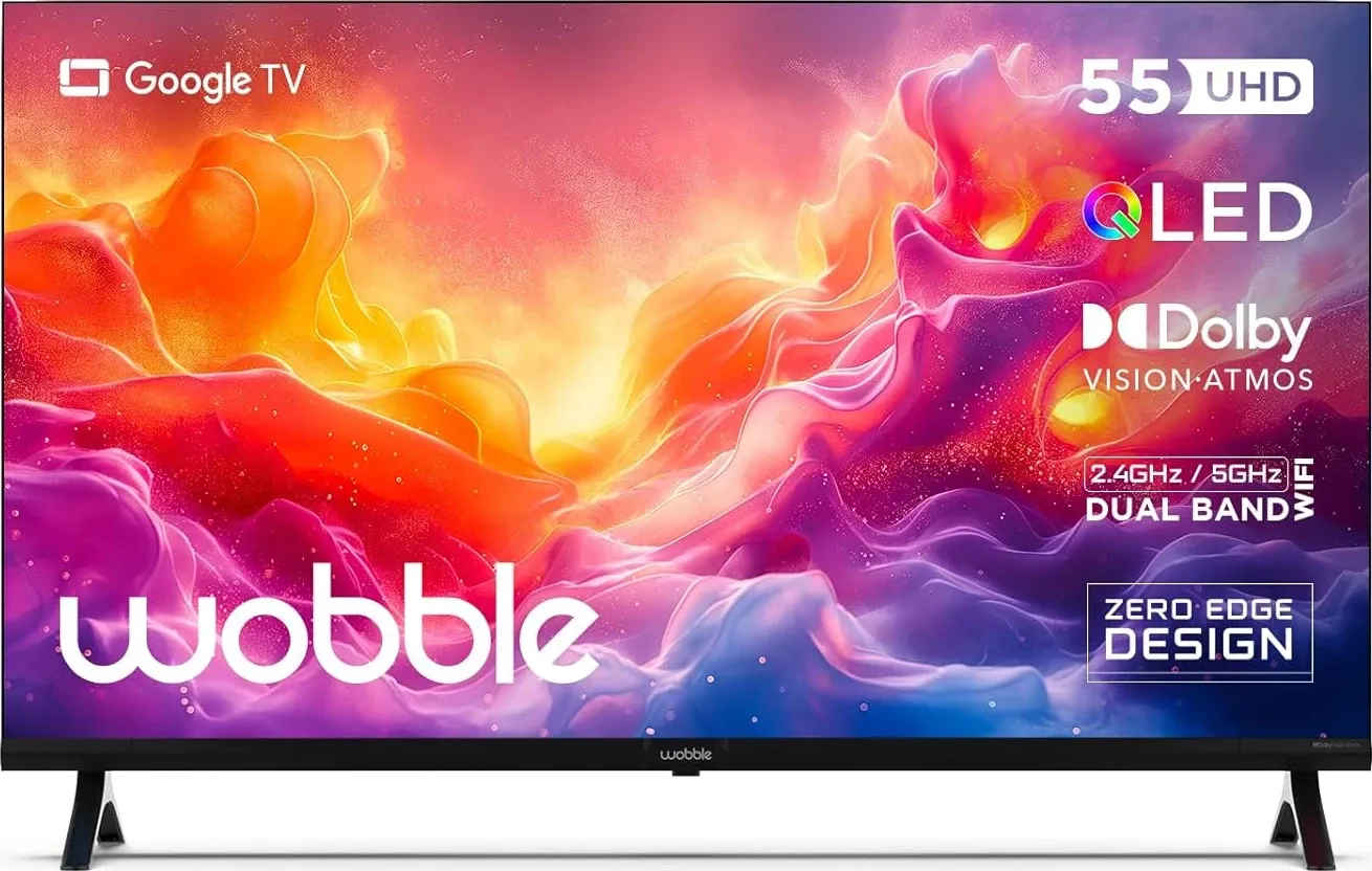 Wobble QD Series 55 inch Ultra HD 4K Smart QLED TV (WB55GTAW9602QD)
