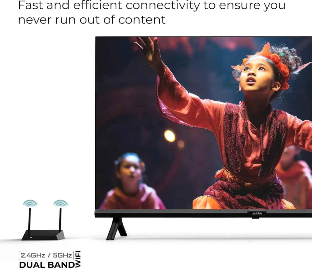 Wobble UD Series 55 inch Ultra HD 4K Smart LED TV (WB55GTAW9602UDFL)