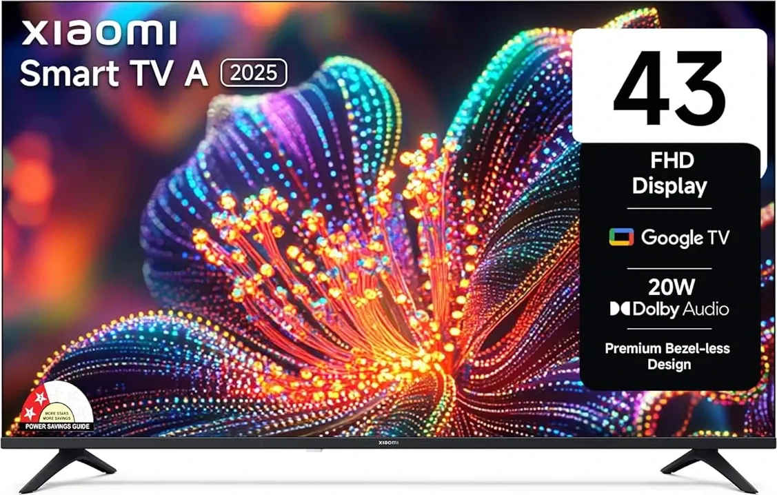 Xiaomi A Series 2025 43 inch Full HD Smart LED TV (L43MB-AFIN)