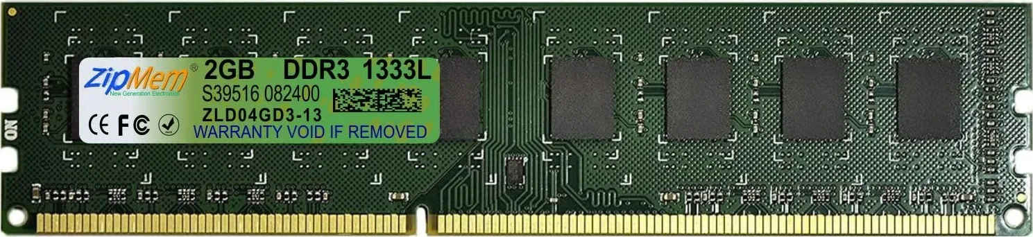 Zipmem ZLD02GD3-13 2 GB DDR3-1333 Desktop RAM