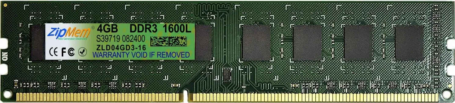 Zipmem ZLD04GD3-16 4 GB DDR3-1600 Desktop RAM