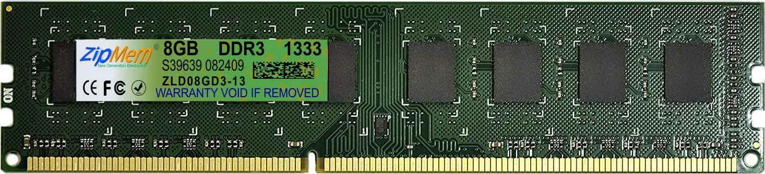 Zipmem ZLD08GD3-13 8 GB DDR3-1333 Desktop RAM