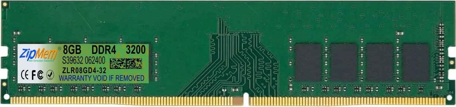 Zipmem ZLR08GD4-32 8 GB DDR4-3200 Desktop RAM