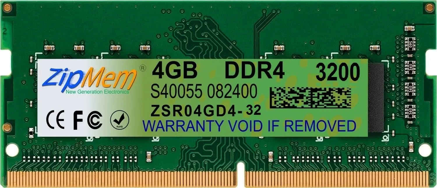 Zipmem ZSR04GD4-32 4 GB DDR4-3200 Laptop RAM