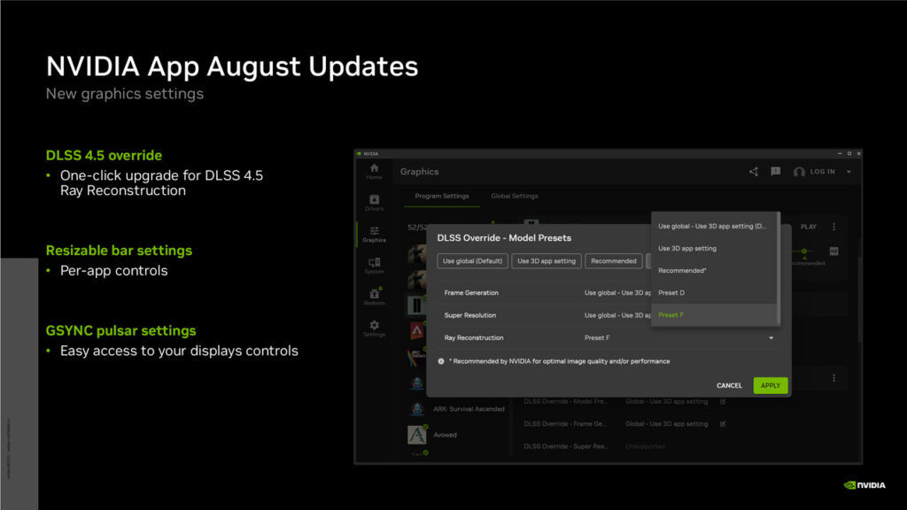 NVIDIA App Gamescom 2026