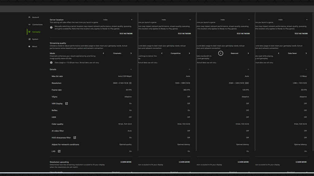 NVIDIA GeForce Now India India Profiles
