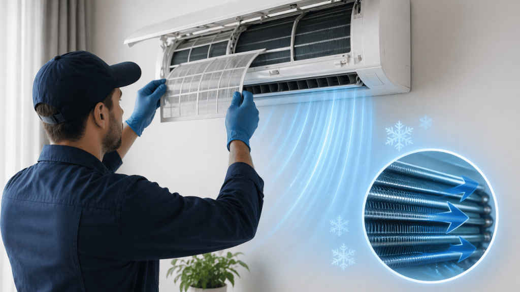 New AC vs used AC Maintenance and cooling performance