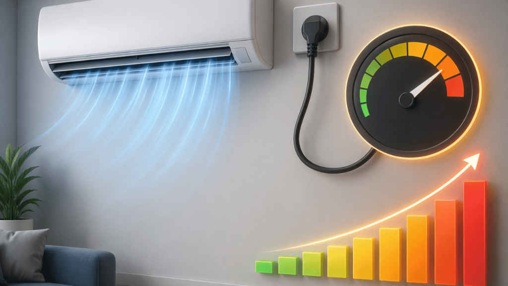 New AC vs used AC Power consumption