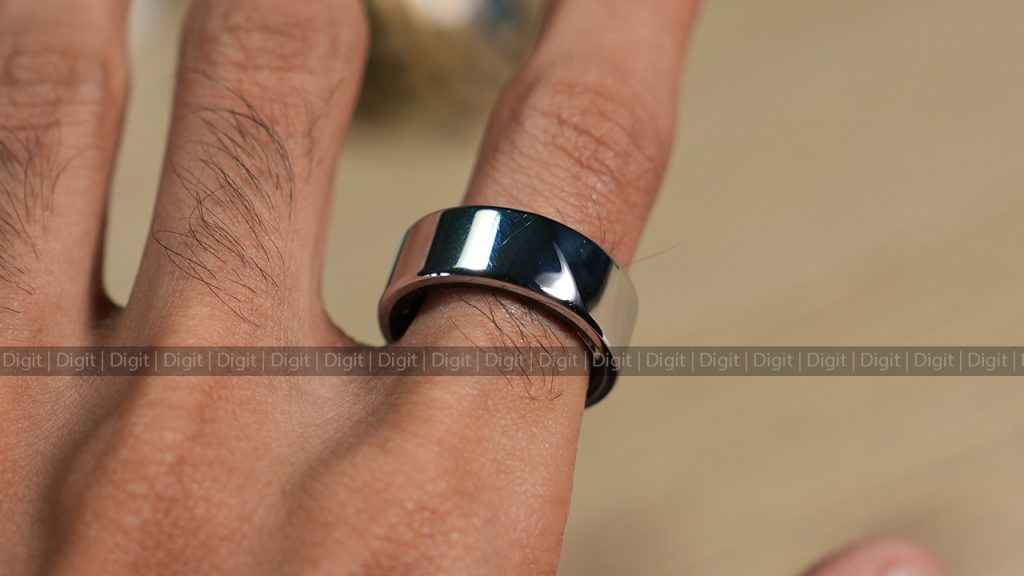Noise Luna Ring on human index finger