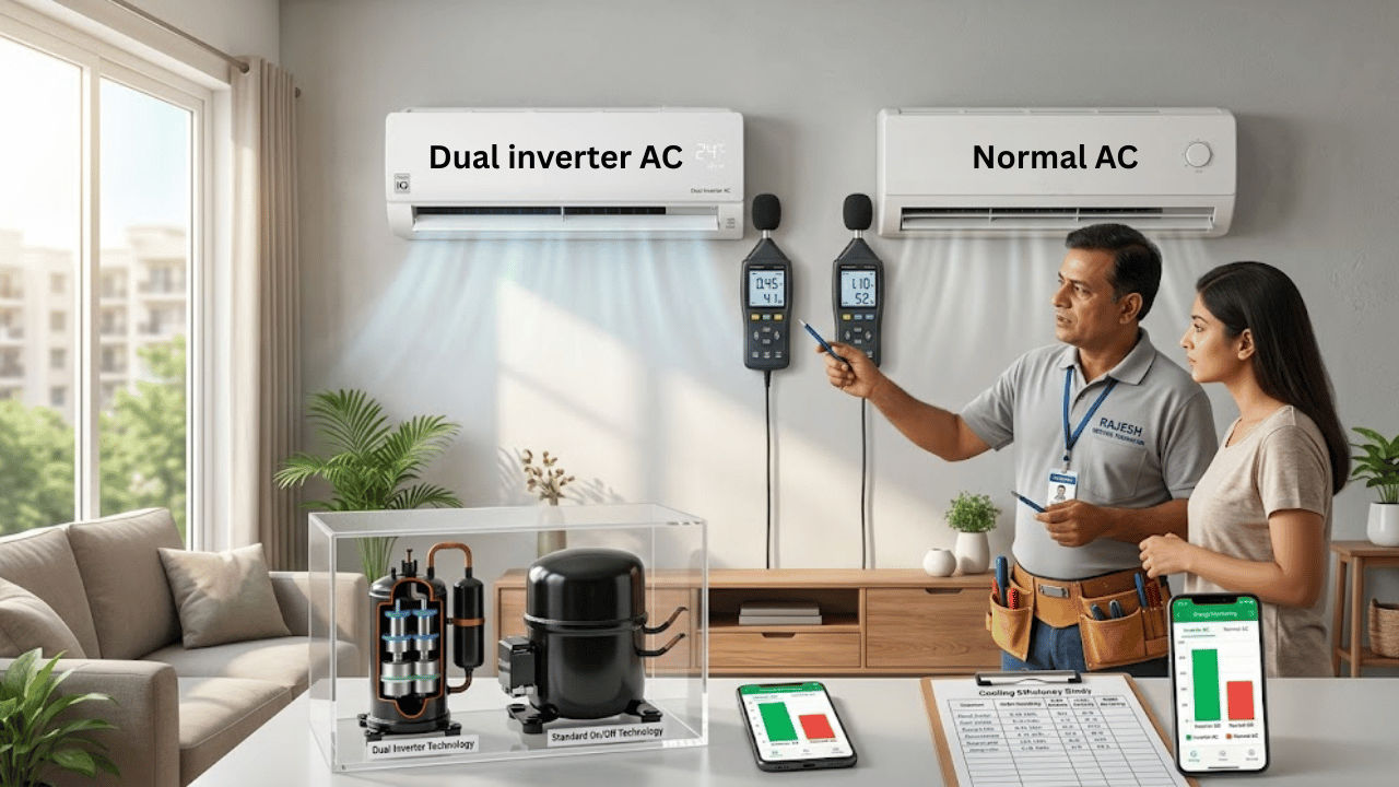 Normal Ac Space Dual inverter AC vs normal AC explained: Which one is cheaper and ...