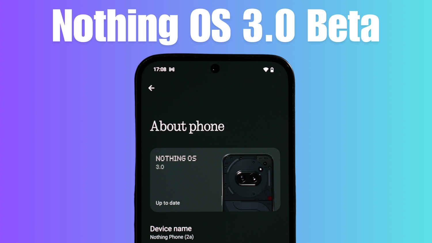 Nothing OS 3.0 Beta: A Bold New Direction