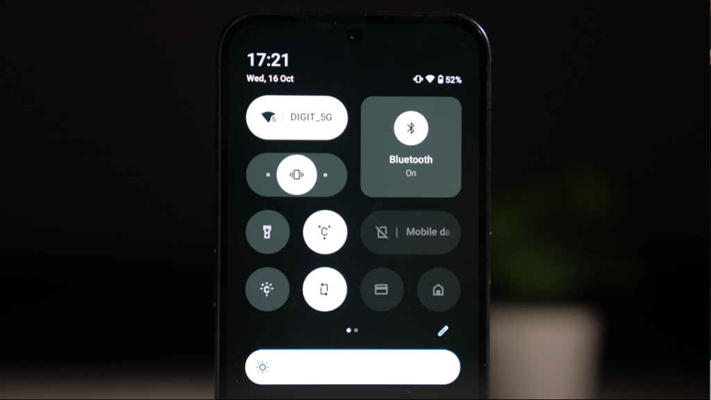 Nothing OS 3.0 Quick Settings