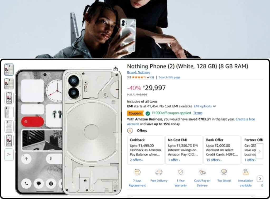 Nothing Phone (2) Discount Offer