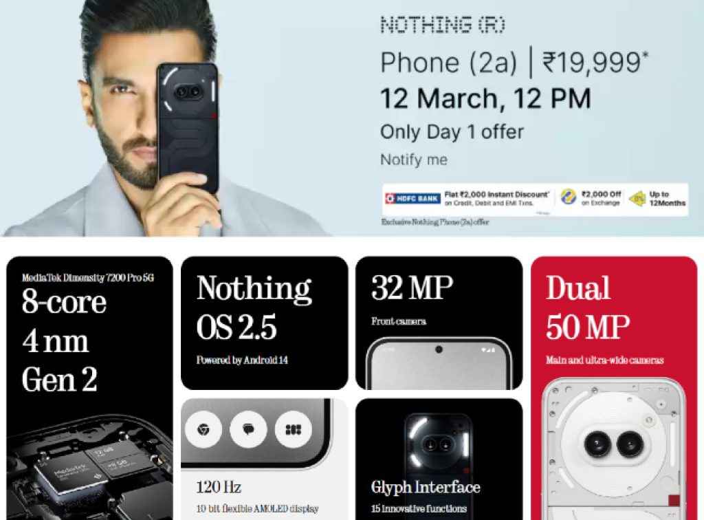 Nothing Phone (2a) 5G Offer