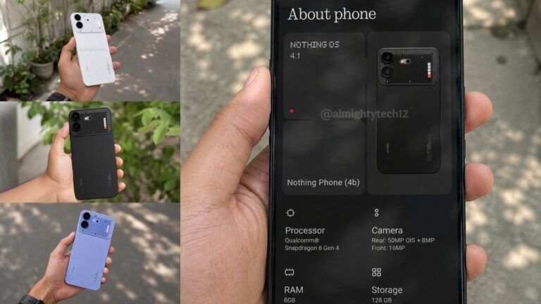 Nothing Phone 4b India launch next week: From price to specs and design ...