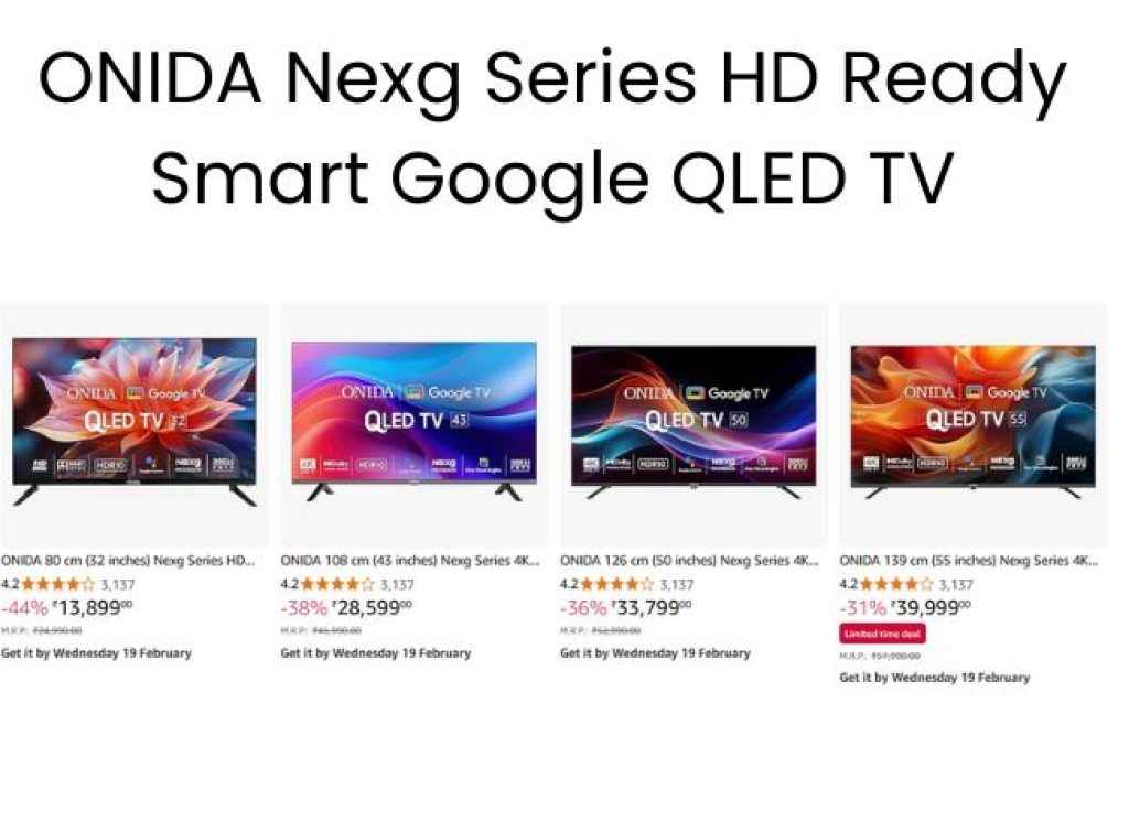 ONIDA Nexg Series HD Ready Smart Google QLED TV
