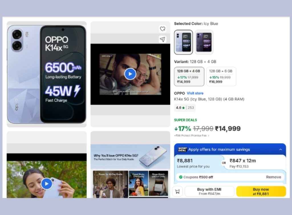OPPO K14x 5G deals and offers