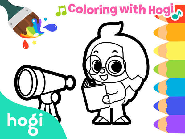 Pinkfong! Coloring with Hogi Poster 6