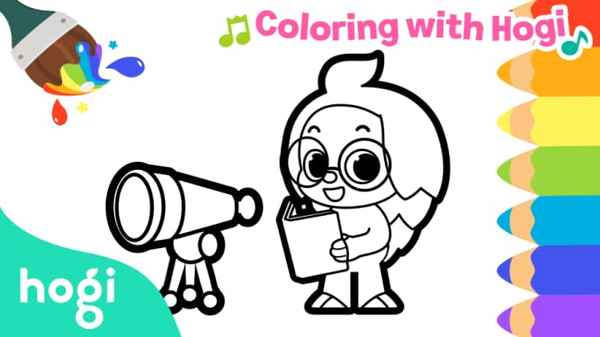 Pinkfong! Coloring with Hogi Poster 7