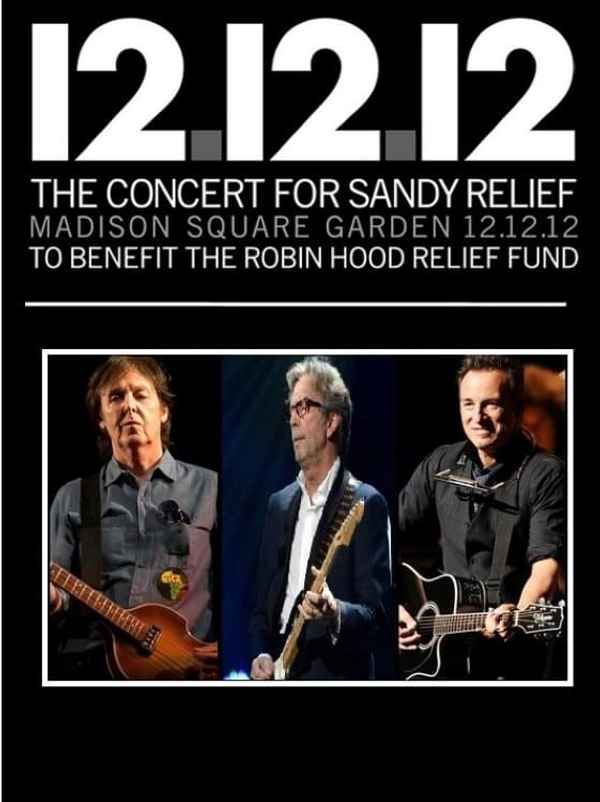12-12-12: The Concert for Sandy Relief Poster 2