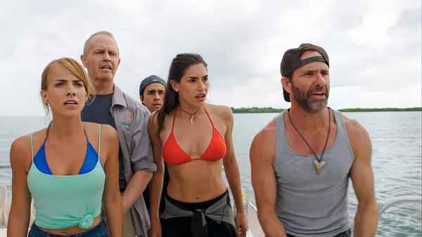 5 Headed Shark Attack Poster 1