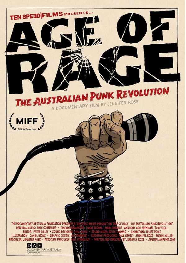 AGE OF RAGE - The Australian Punk Revolution Poster 1