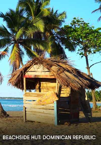 Beachside Hut: Dominican Republic