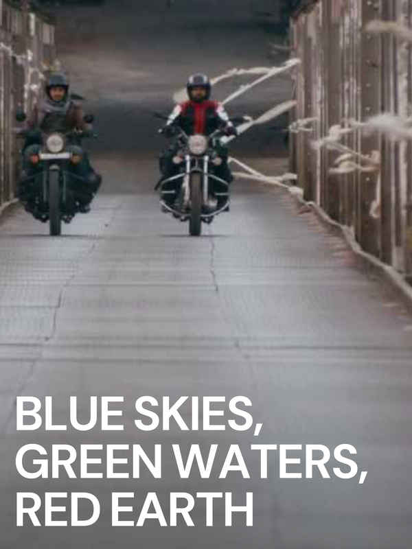 Blue Skies, Green Waters, Red Earth Poster 1