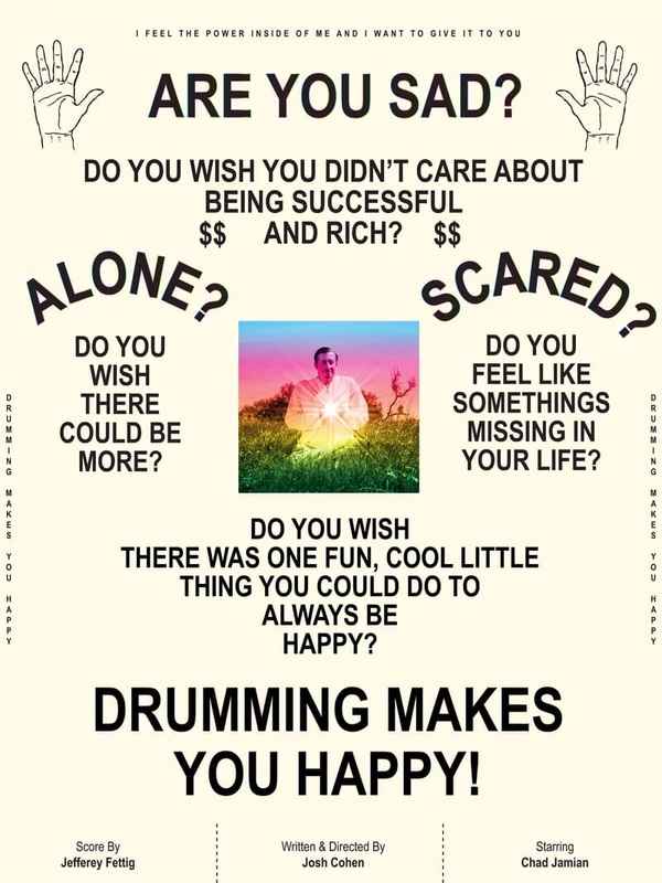 Drumming Makes You Happy Poster 1
