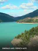 Emerald Lake: French Alps Poster 2