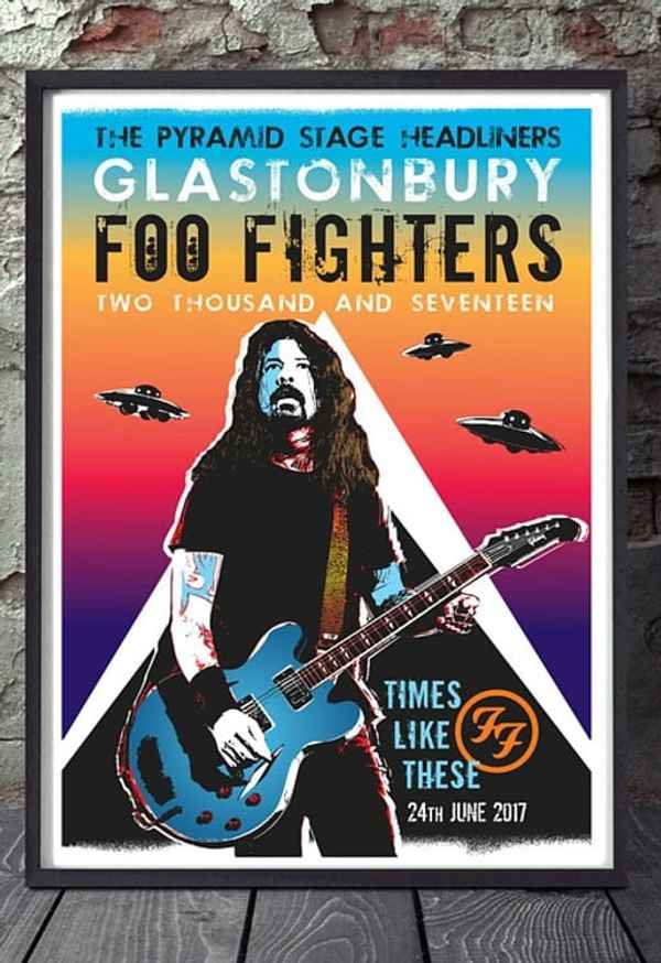 Foo Fighters - Live At Glastonbury Poster 7