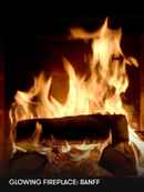Glowing Fireplace: Banff Poster 2