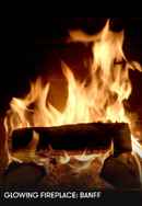Glowing Fireplace: Banff Poster 3