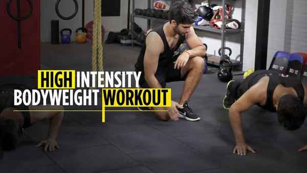 High Intensity Bodyweight Workout Poster 1