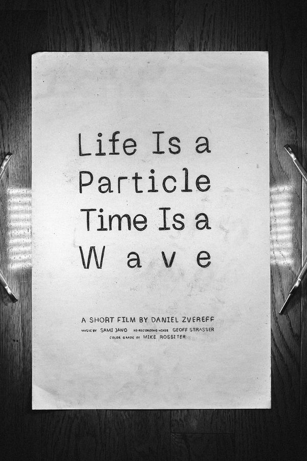 Life Is a Particle Time Is a Wave Poster 2