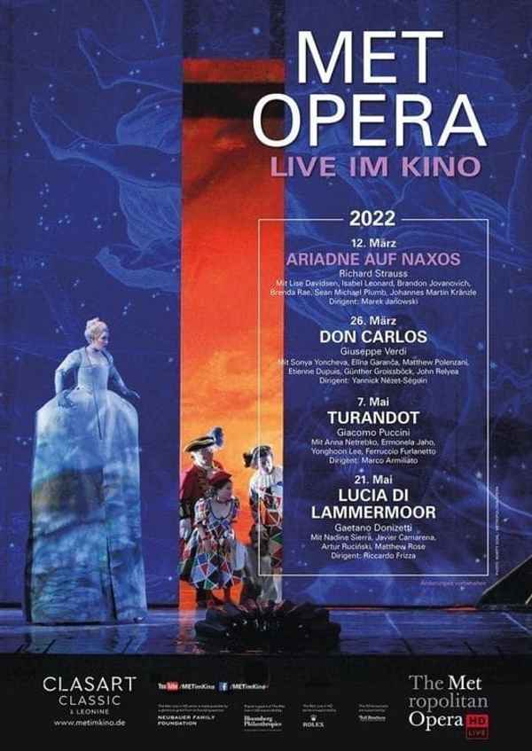 Met Opera 2021/22: Richard Strauss ARIADNE AUF NAXOS Poster 2