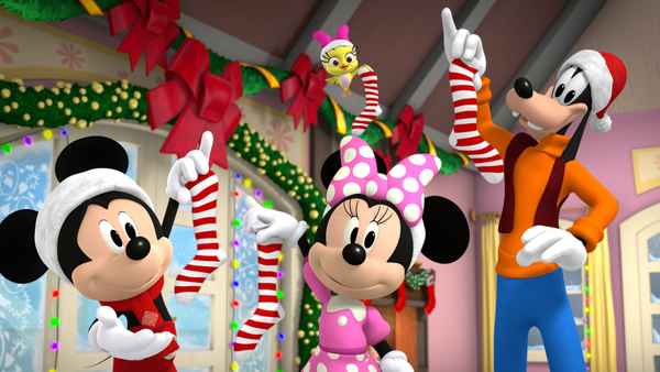 Mickey and Minnie Wish Upon a Christmas Poster 1