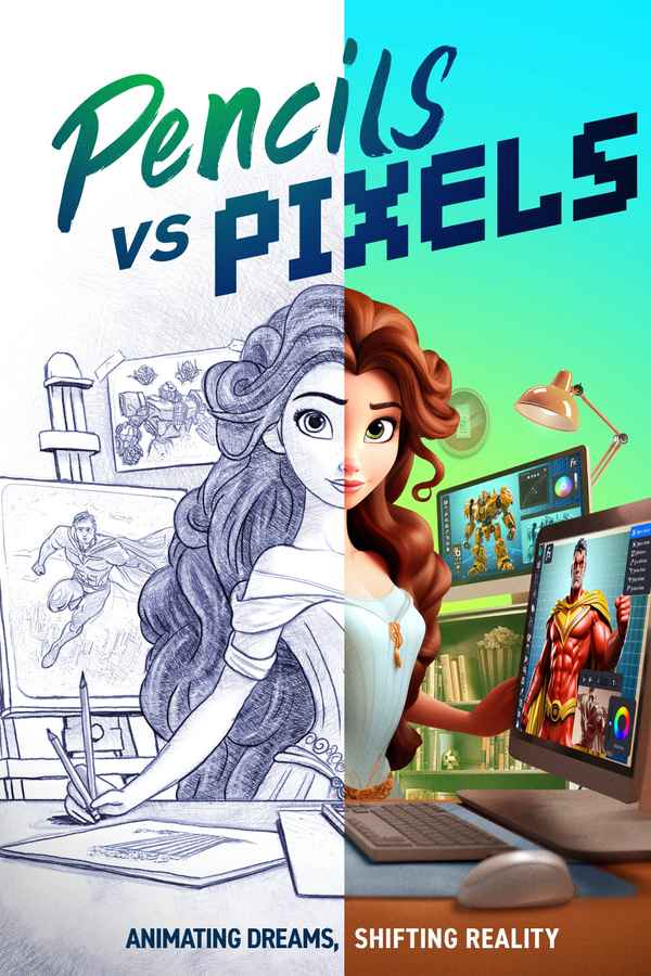 Pencils Vs Pixels Poster 2