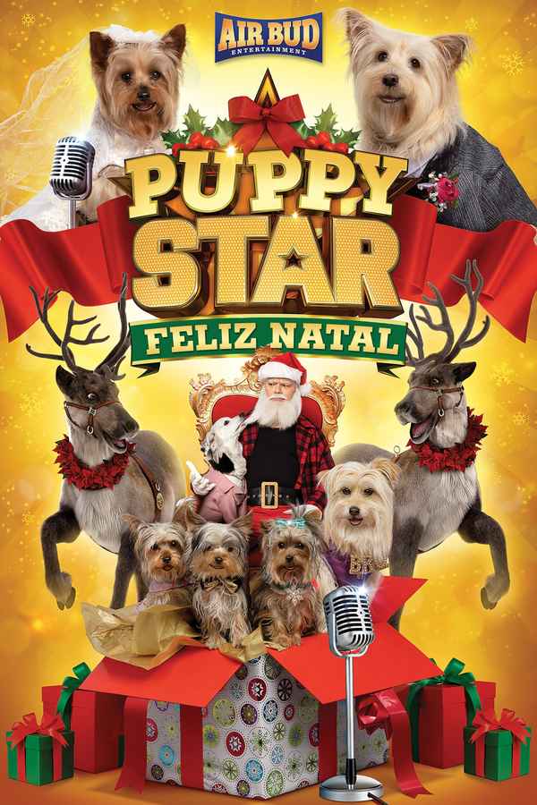 Puppy Star Christmas Poster 1