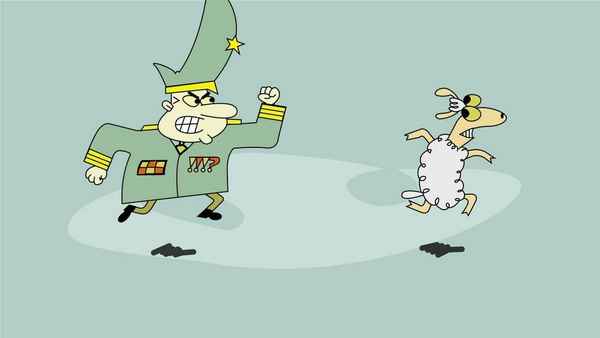 Sheep in the Big City Poster 1